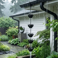 Purple Copper Acorn Rain Chain for Outdoor Gutter Downspout
