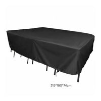 Dustproof Patio Furniture Cover Drawstring Closure Outdoor Table Cover Heavy Duty Garden Furniture Protector