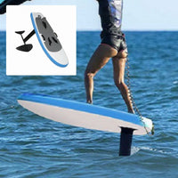 2 Pieces Inflatable Hydrofoil Board Textured Deck Surfboard and Hydrofoil Set Inflatable Surfboard Travel Friendly