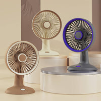Rechargeable Desk Fan Compact Mini Air Circulator Easy to Clean for Office