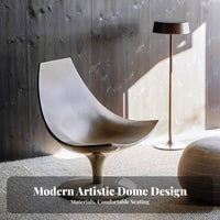 dome-shaped dome Chair Light Luxury Upholstered Armchair Nordic Inspired Creative Shape for Book Lovers, Reception Area, Bedroom