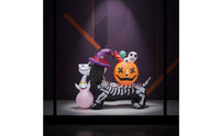 Skeleton Dog with Pumpkin Head Outdoor Inflatable Skeleton Dog Seasonal Outdoor Decoration