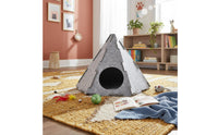 Pyramid Feline Hideaway Detachable Cat House Lightweight Foldable Pet Tent for Kittens