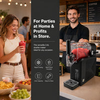 Slush Machine with Spill Tray Tray Digital Slush Machine Slushy Maker Electric for Home, Parties