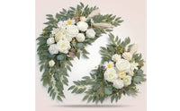Chair Back Floral Decoration White Decorations Realistic for Brides