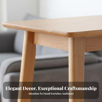Solid Wood Bar Table Bar Height Table Nordic Oak Pub Table Minimalist Counter Height Table Crafted from Oak with Smooth Finish Suitable for Dining Home Partition Apartment Social Gathering