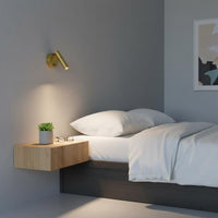Modern Bedside Reading Lamp Aluminum Body Rotatable Headboard Light for Bedroom