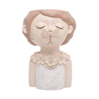 Fairy Girl Planter Decorative Plant Pot Unique for Bookshelf