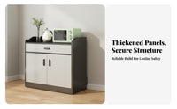 Modern Sideboard Cabinet Italian Design Dining Room Storage Cabinet Multi-Functional Kitchen Buffet Server for Homeowners, Families, Home Bar, Hallway