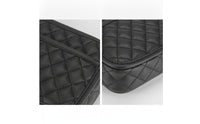 Quilted Car Storage Pouch Leather-Like Car Organizer with Pocket Space-Saving Long-Lasting for Road Trips