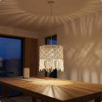 Boho Suspended Light Shade Handmade Home Lighting Woven