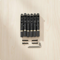 Six-String Neckless Electric Guitar Bridge Easy Install Neckless Electric Guitar Bridge Heavy Duty for Guitarists
