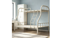Twin over Full Metal Bunk Bed Space-Saving Bunk Bed with Ladder Safe Furniture Sturdy for Students