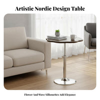 Ribbon Base Side Table Nordic design Indoor Furniture Movable for Reception Area