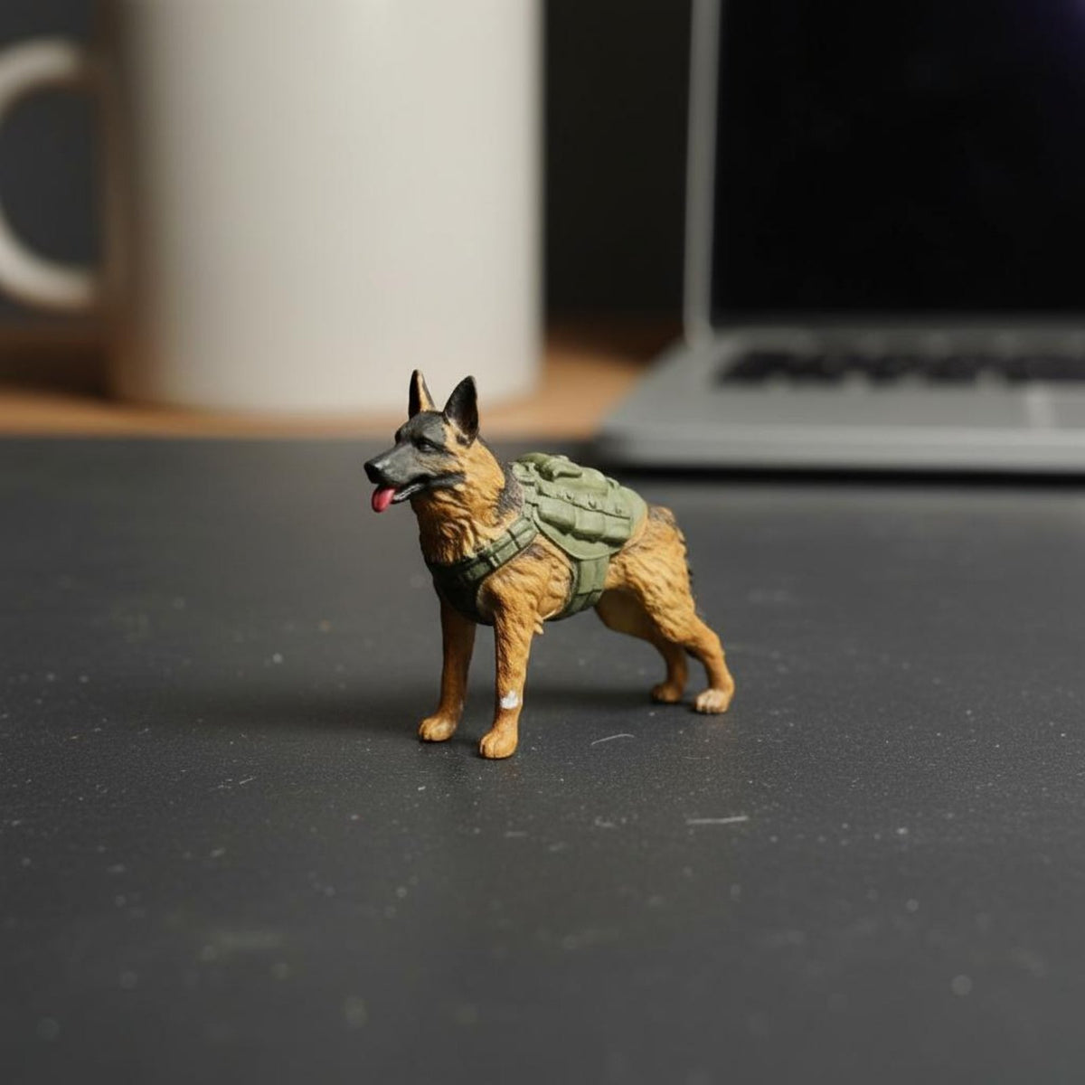 1/64 Scale Dog Figurine Gift Idea for Miniature Scene Builders