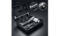 Lug Wrench with Storage Case Compact Lug Nut Removal Tool Portable Ratcheting Wrench with Case for Vehicle Owners, Drivers, Roadside Emergency, Garage