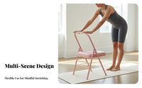 Foldable Iyengar Mind-Body Practice Chair Multi-Purpose Mind-Body Practice Auxiliary Chair With Support Fitness Equipment Portable for Seniors, Home Gym