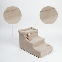 Pet Stairs with Storage Removable Dog Stairs with Storage Comfortable Dog Steps for Sofa