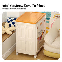 Foldable Wheeled Storage container two-way entry Compressible Wheeled Chest Easy Assembly