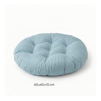 Tufted Seat Cushion Wipe-Clean Round Floor Pillow Thick for Camping