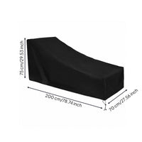 Reclining Lounge Cover Heavy Duty Patio Chair Cover with Drawstring Four Season for Homeowners, Poolside, Garden