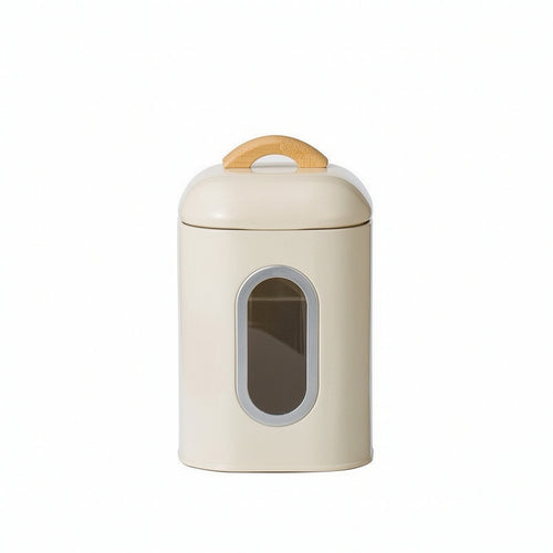 Canister with Window Compact Airtight Canister Modern for Pantry