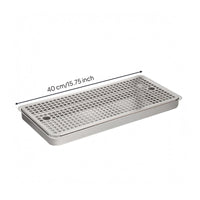Stainless Steel Drop Tray Raised Edges Hygienic