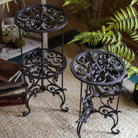 Cast Iron Plant Stand with Classical Pattern