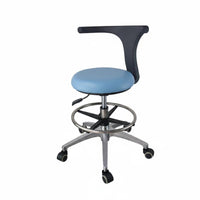 Adjustable Rolling Seat with spine assistance Easy to Clean Medical Stool Sturdy Duty