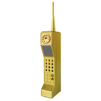 Brick Phone Model with Antenna Decorative Prop Novelty for Shelves
