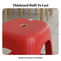 Stackable Stool Space-Saving Design Thickened Stool Nesting Utility Seat for Adults, Families, Dining Room, Kitchen, Classroom