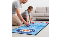 Parent-Child Interaction Portable Soccer Game Mat Family Fun Tabletop Bowling Game Set Easy Setup Combination Shuffleboard Curling Board for Children, Indoor, Party