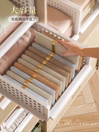 衣柜分层隔板收纳神器抽屉式塑料衣物整理置物架卧室宿舍衣橱箱子 【加厚】【2个装】矮款丨深46.5宽34高26.6cm 1件
