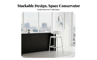 spinerest Bar Stool Nordic aesthetic Counter Chair Stackable Minimalist Design for Cafe Owners, Homeowners, Kitchen, Dining Room