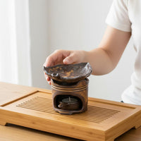 Ceramic Tea Roaster Vintage Design Rustic Pottery Incense Burner