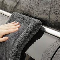 Double-Sided Car Drying Towel with Twisted Loop Weave, Magic Wipe Cloth for Multi-Purpose Use, Reusable Twisted Pile