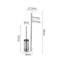 Freestanding Toilet Paper Holder Stainless Steel Toilet Roll Holder Standing Bath Tissue Stand Hotel