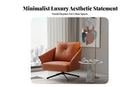 Upholstered rotating Armchair Italian design Lounge Chair Modern Design Comfortable for Interior Designers, Bedroom, Home Office