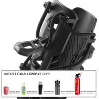 Adjustable Motorcycle Crash Bar and Rear Box Drink Holder Bracket