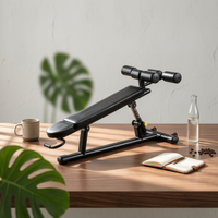 Adjustable Sit up Bench Padded Decline Core Training Bench Metal Frame