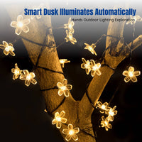 Solar Flower Waterproof LED Lights for Garden, Patio, Balcony, Tree Hanging, Ambience Decor
