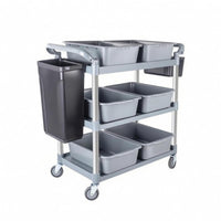 Commercial Kitchen Cart Metal Frame Facility Equipment Heavy Duty for Restaurant