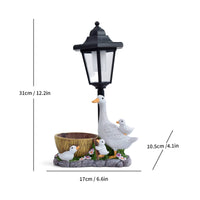 Garden Duck Statue Planter Resin Sculpture Outdoor Decoration Decorative