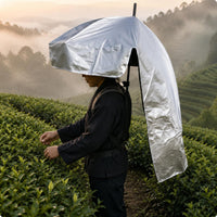 Head Umbrella Double Layer Sunshade Hat Umbrella Portable for Farming