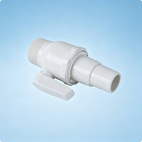 Water Movement Valve Lever Handle Threaded Socket Valve White