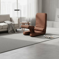 Support Reclining Tatami Chair Thick Cushioning Ergonomic Padded Floor Sofa Compact Design Reclining Floor Lounger Space Saving for Gamers, Meditators, Balcony, Small Areas, Reading Nook, Dorm Room
