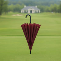 Windproof Umbrella with Hook Handle Classic 16 Rib Umbrella Long-Lasting Protection for Commuters, Commuting