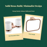 Coral Gold Bathroom Hardware Set, Wall Mounted