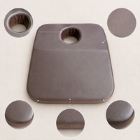 Leather Face Cradle Pillow for Massage Table, Removable and Washable SPA Beauty Bed Face Cushion with Hole