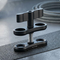 Aluminum Butterfly Clamp Hand-Tightened Butterfly Clamp Threaded Screw